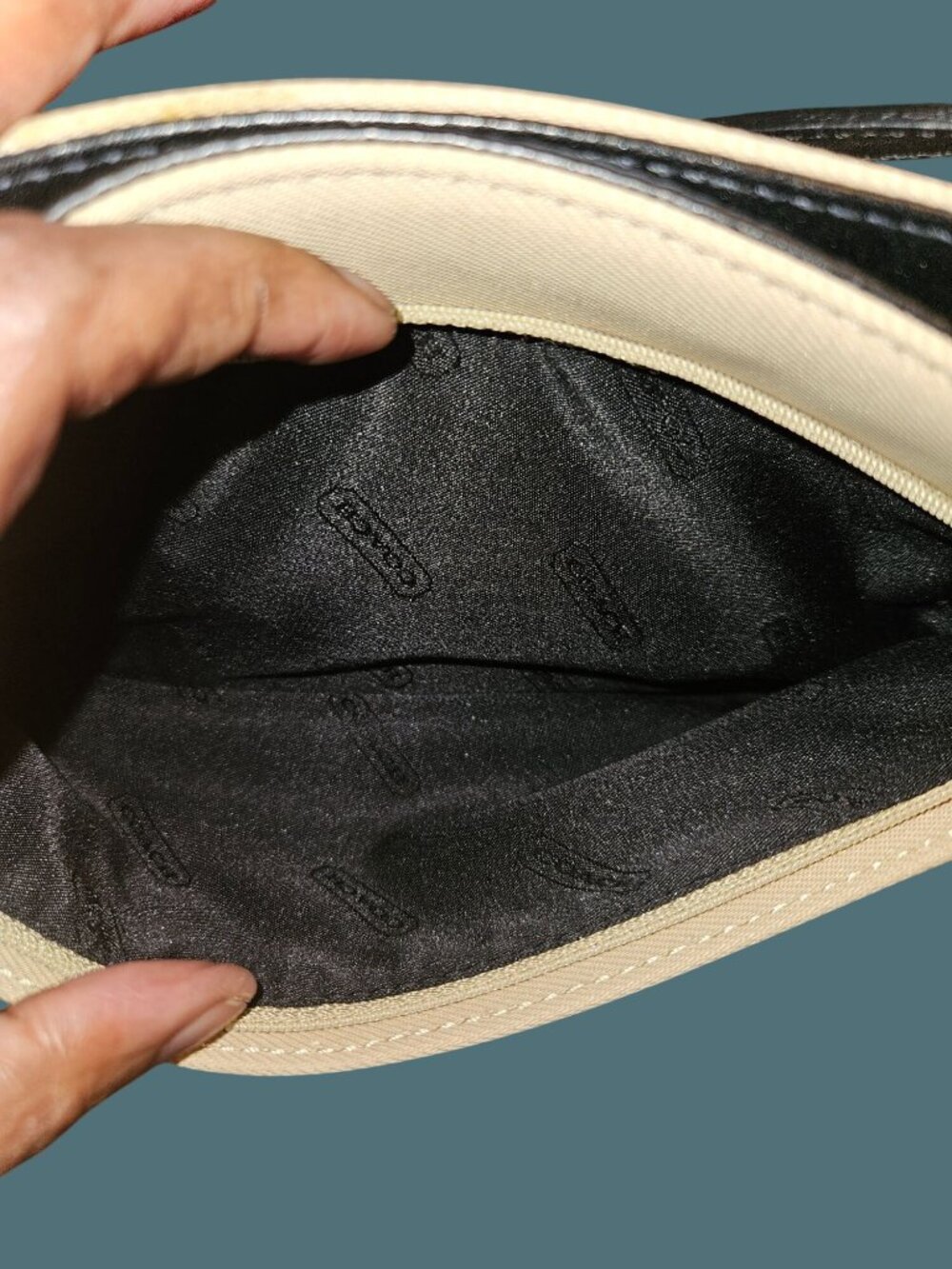 Coach Vintage Mercer Demi Y2K Clean Girl Quiet Luxury Baguette Bag-Tan & Black - Picture 11 of 15